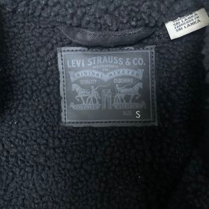 Black Levi’s Sherpa Denim Jacket